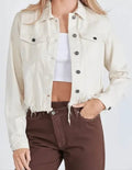 Frayed Denim Jacket by Hidden Jeans - Heritage - Boutique.com