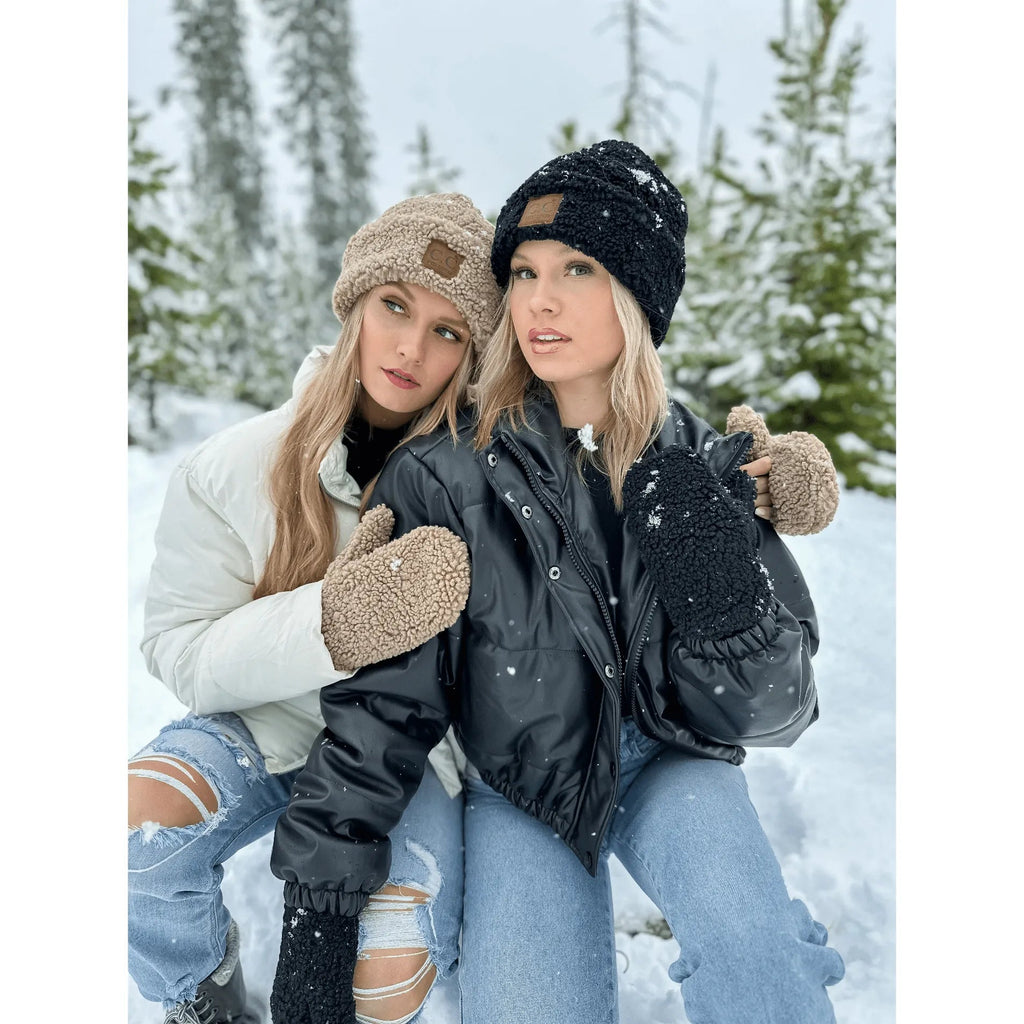 Fuzzy Sherpa Beanie - Heritage - Boutique.com