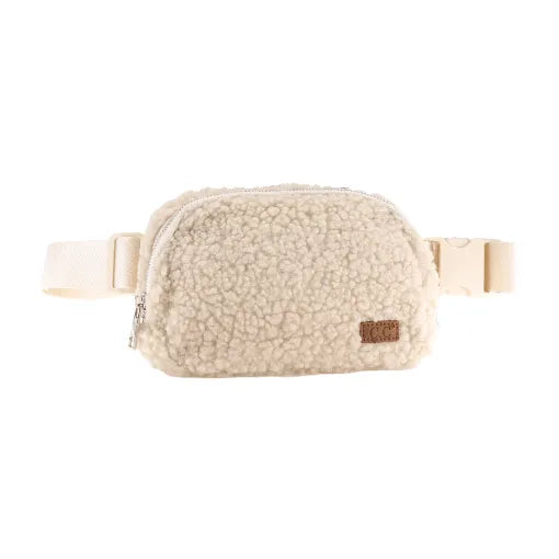 Fuzzy Sherpa Fanny Pack - Heritage-Boutique.com
