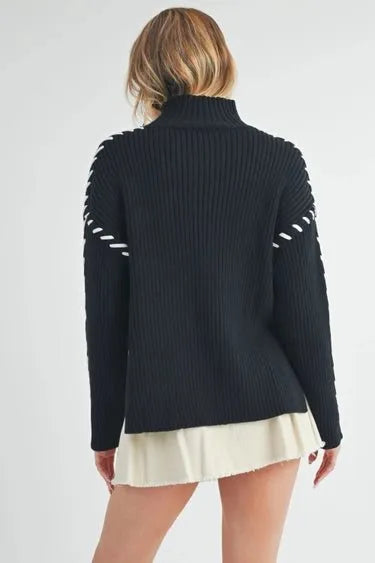 Georgina Black Sweater - Heritage-Boutique.com