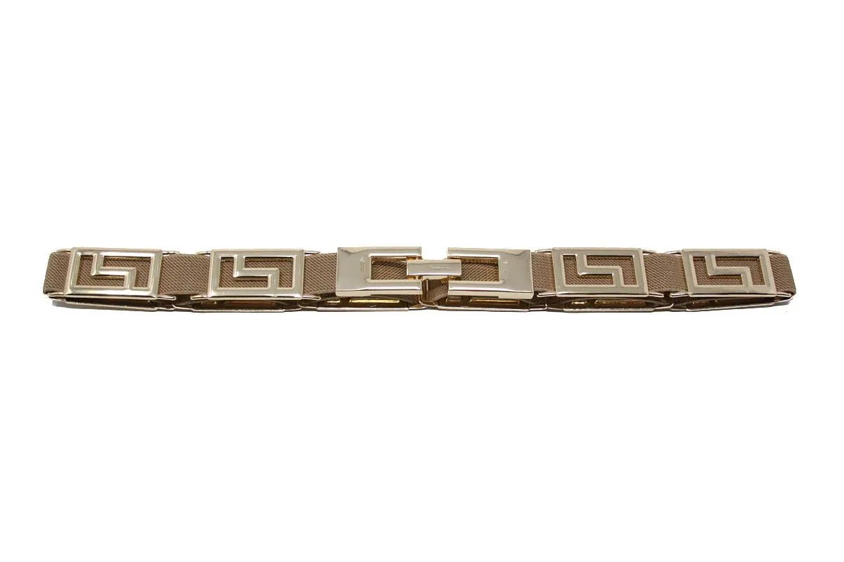 German Fuentes Gold Stretch Belt CINT19 - Heritage - Boutique.com