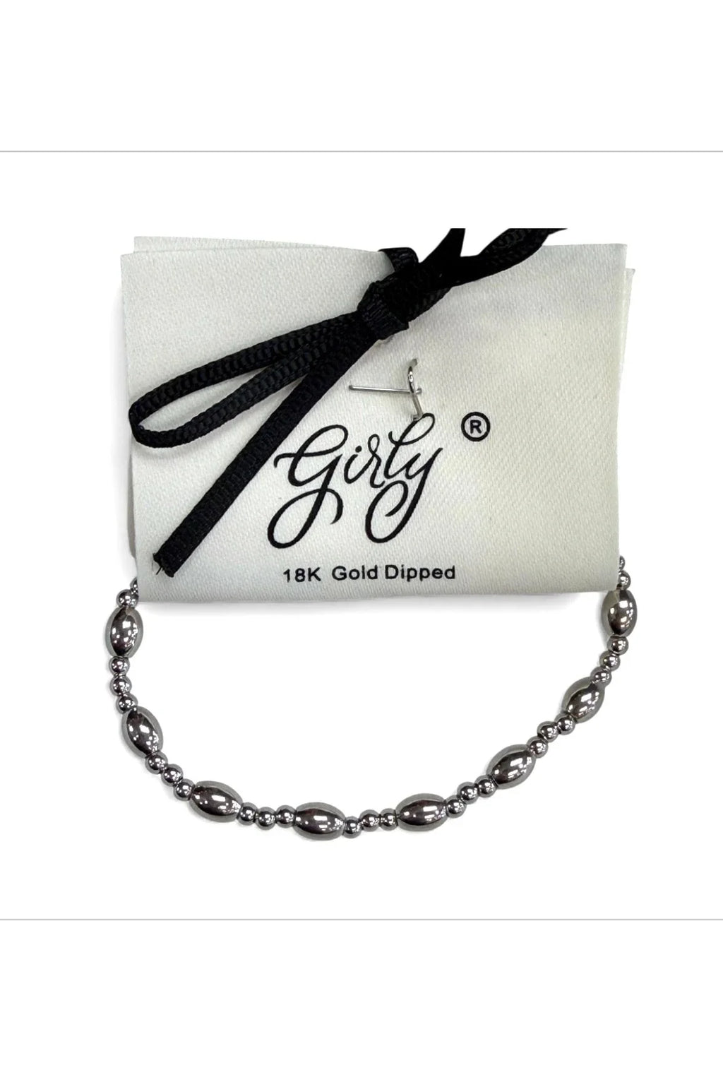 Girly 18k Gold Dipped Oval Stretch Bracelet - Heritage - Boutique.com