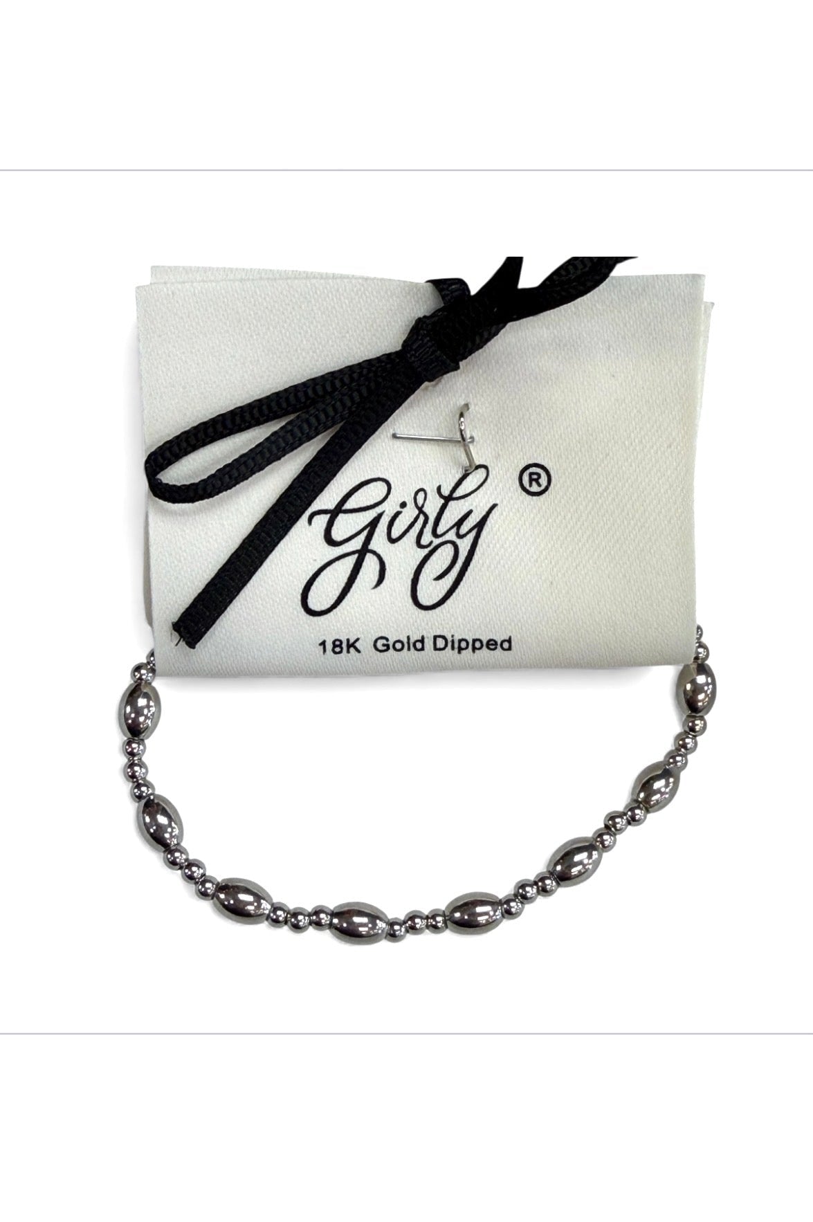 Girly 18k Gold Dipped Oval Stretch Bracelet - Heritage - Boutique.com