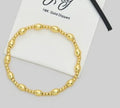 Girly 18k Gold Dipped Oval Stretch Bracelet - Heritage - Boutique.com