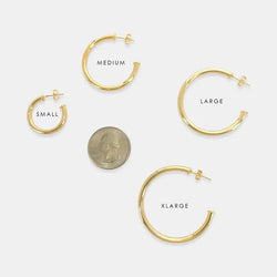 Gold Filled Hoops *Limited item* - Heritage-Boutique.com