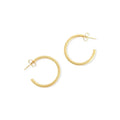 Gold Ribbed Water Resistant Earrings - Heritage - Boutique.com