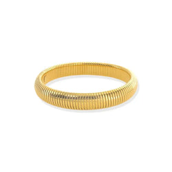Gold Semi-Stretch Water Resistant Bangle Bracelet - Heritage-Boutique.com