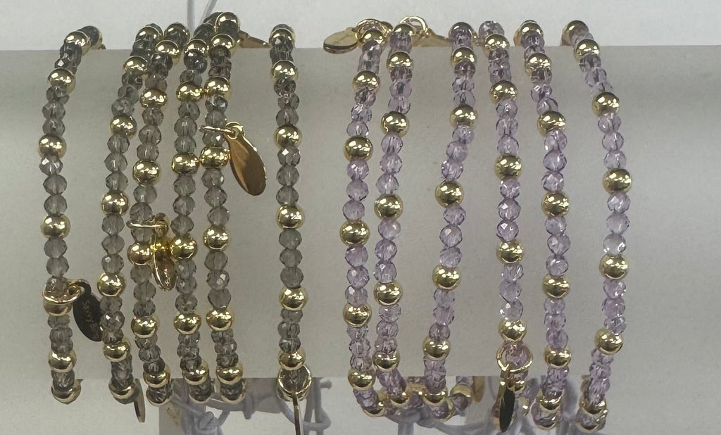 Gold & Swarovski Beaded Bracelets - Heritage - Boutique.com