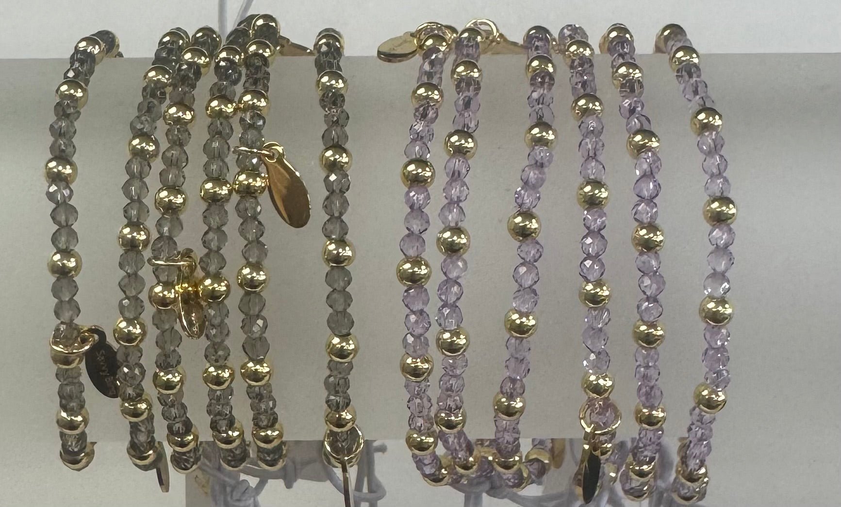 Gold & Swarovski Beaded Bracelets - Heritage - Boutique.com