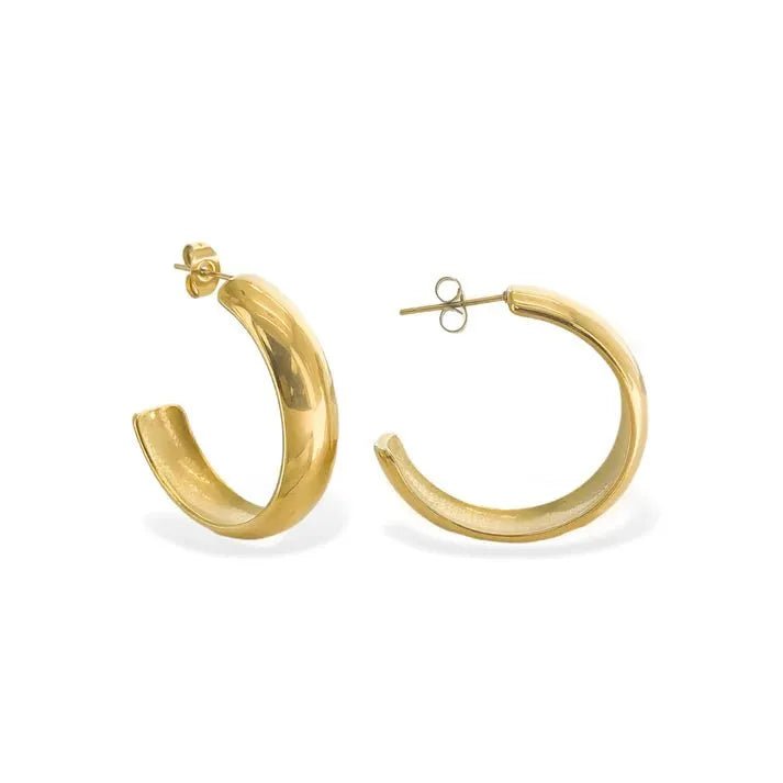 Gold Water Resistant Earrings - Heritage - Boutique.com