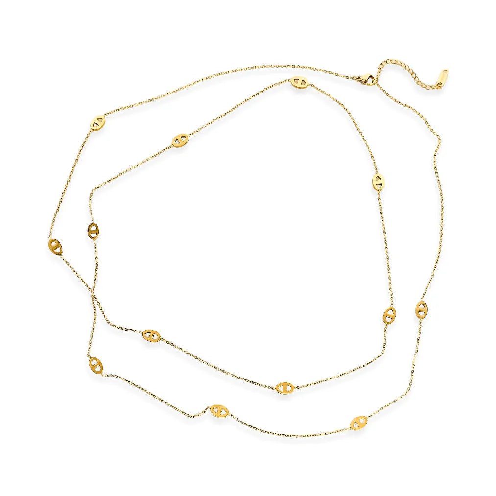 Gold Water Resistant Mariner Chain Necklace - Heritage - Boutique.com