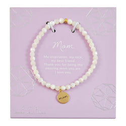 "Mom" Beaded Bracelet