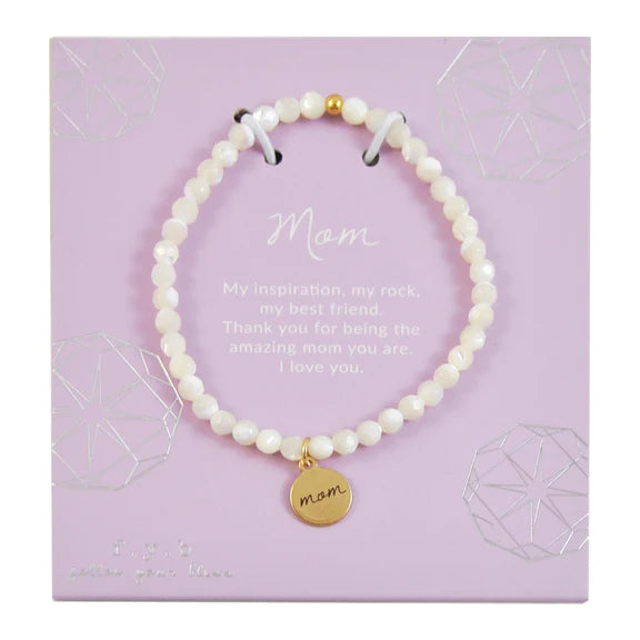 "Mom" Beaded Bracelet