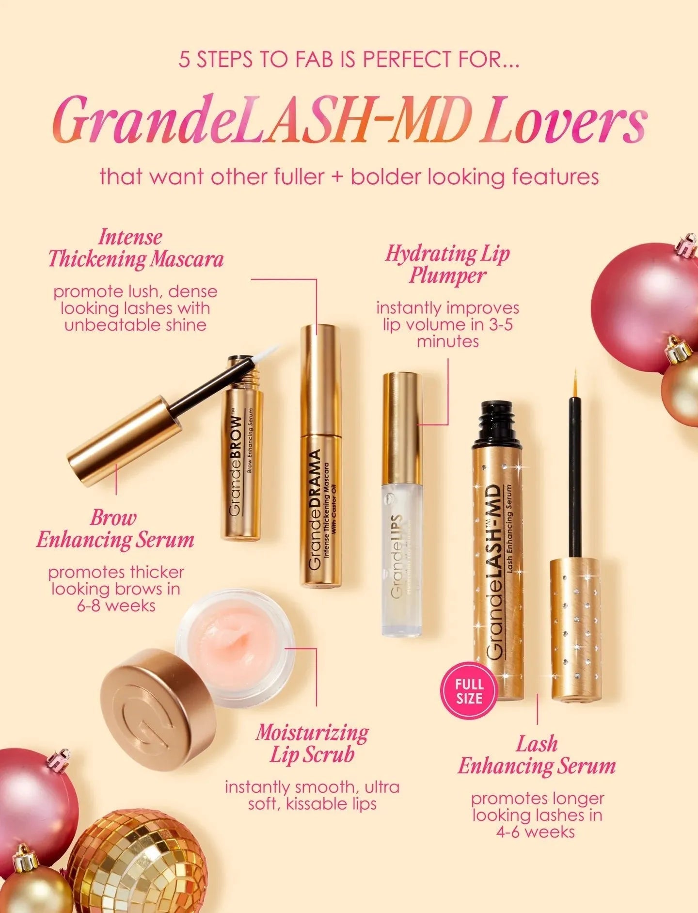 Grande Lash Gift Set 5 Steps to Fab - Heritage - Boutique.com