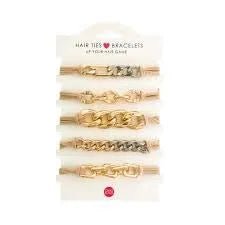 Hair Tie Bracelets 5pc - Heritage - Boutique.com