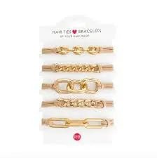 Hair Tie Bracelets 5pc - Heritage - Boutique.com