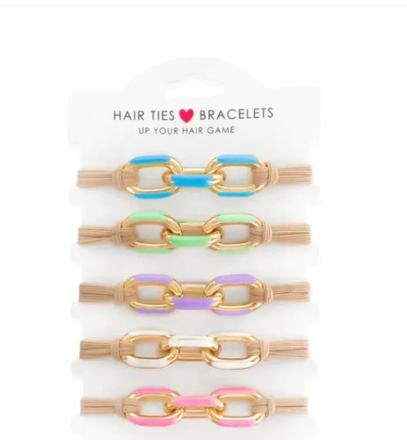 Hair Tie Bracelets 5pc - Heritage-Boutique.com