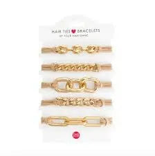 Hair Tie Bracelets 5pc - Heritage-Boutique.com