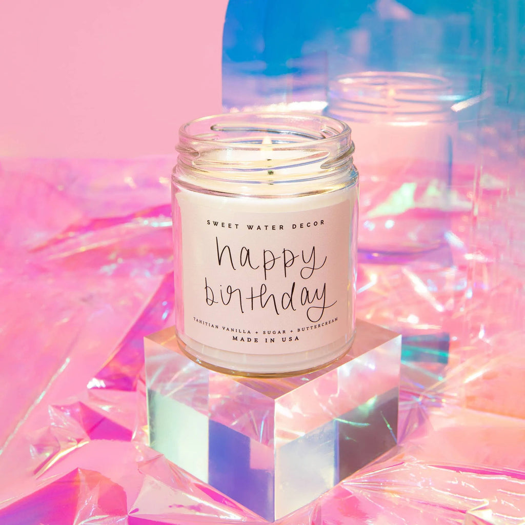 Happy Birthday 9 oz Soy Candle - Home Decor & Gifts - Heritage - Boutique.com