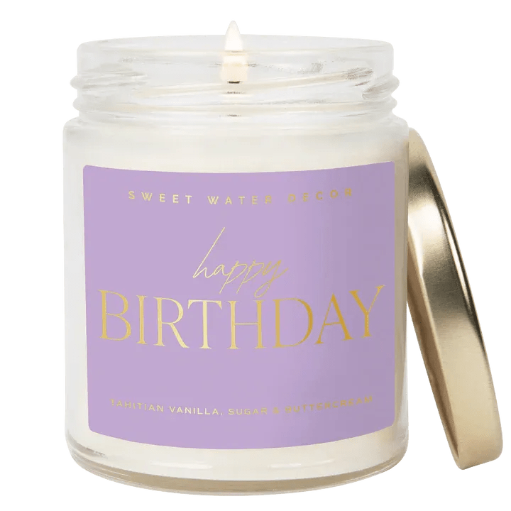 Happy Birthday Quote Candle - Heritage - Boutique.com