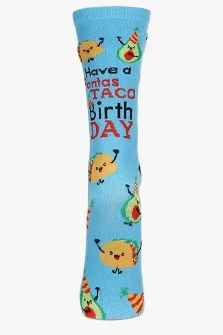 Have a FantasTACO Birthday Socks - Heritage-Boutique.com
