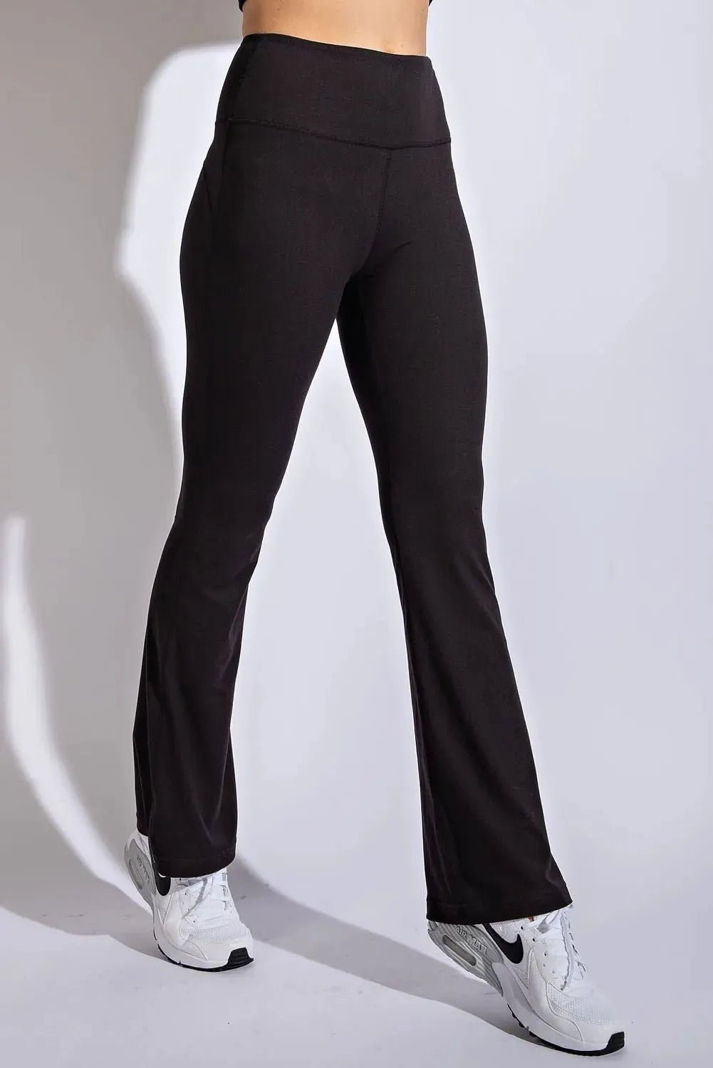 Hi Waist Bell Bottom Yoga Pants - Heritage - Boutique.com