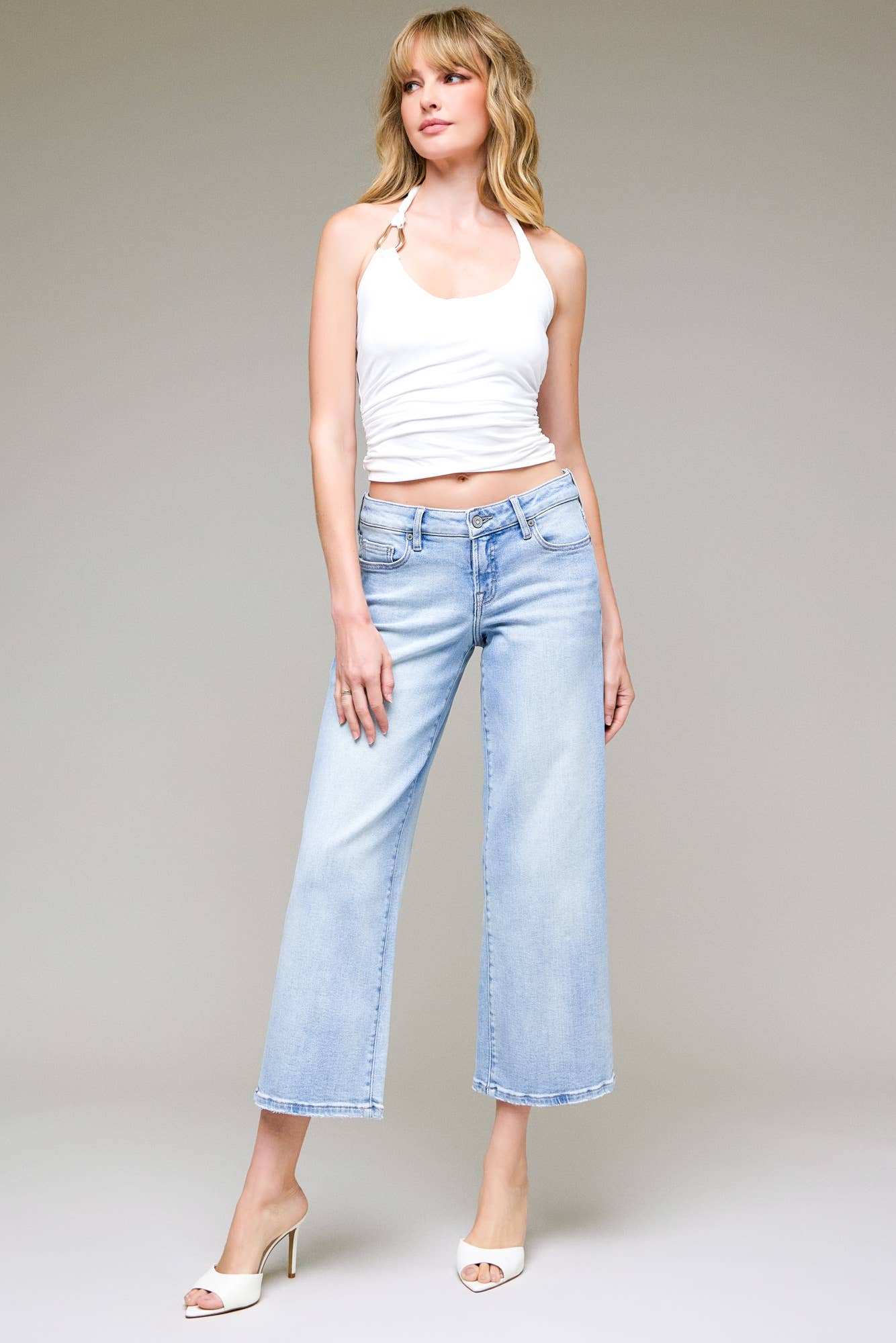 Hidden Logan Light Wash Mid Rise Dad Jean - Heritage - Boutique.com