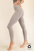 High Rise Buttery Soft Yoga Pants with Pockets - Heritage - Boutique.com