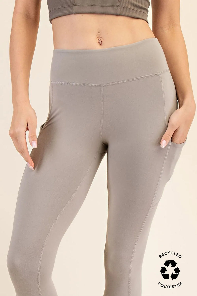High Rise Buttery Soft Yoga Pants with Pockets - Heritage-Boutique.com