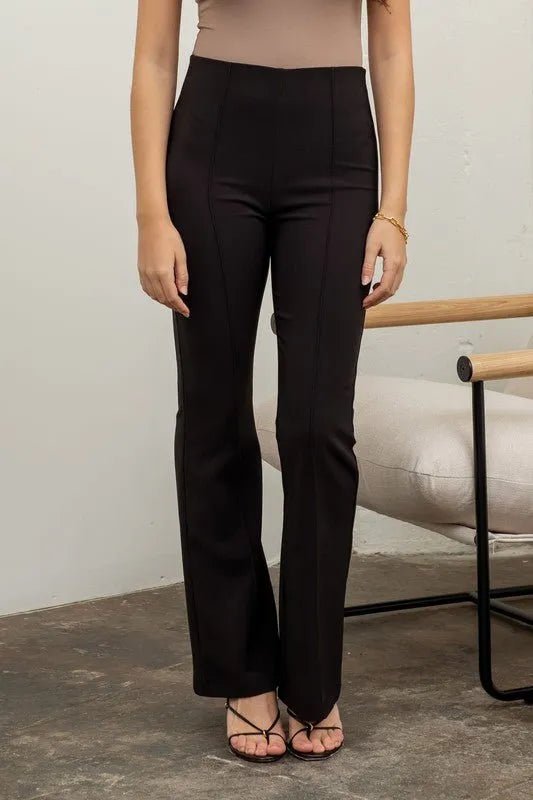 High Wasted Flare Work Pants - Heritage - Boutique.com