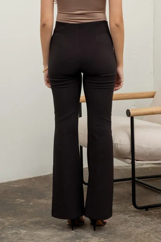 High Wasted Flare Work Pants - Heritage-Boutique.com