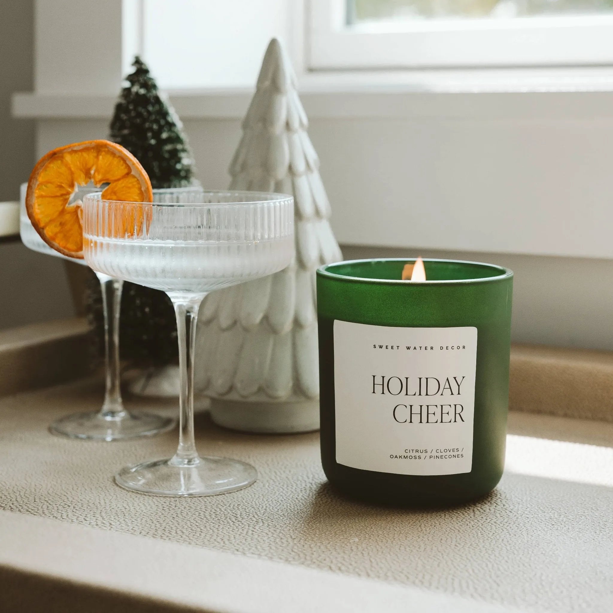 Holiday Cheer 15 oz Soy Candle, Matte Jar - Home Decor - Heritage - Boutique.com