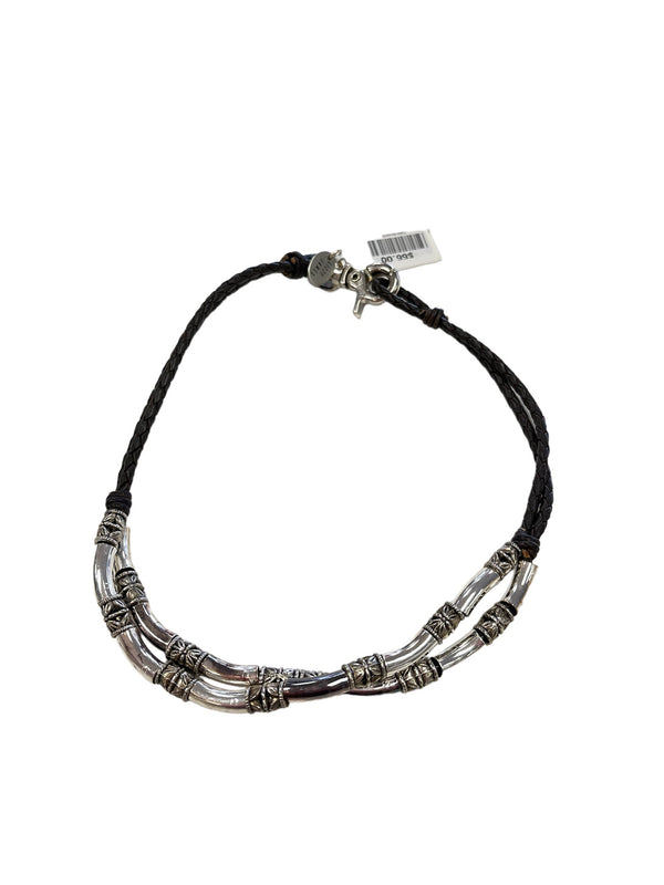 Leah Braided Leather Wrap Bracelet/Choker