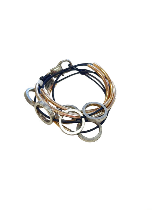 Open Circles Wrap Bracelet/Necklace