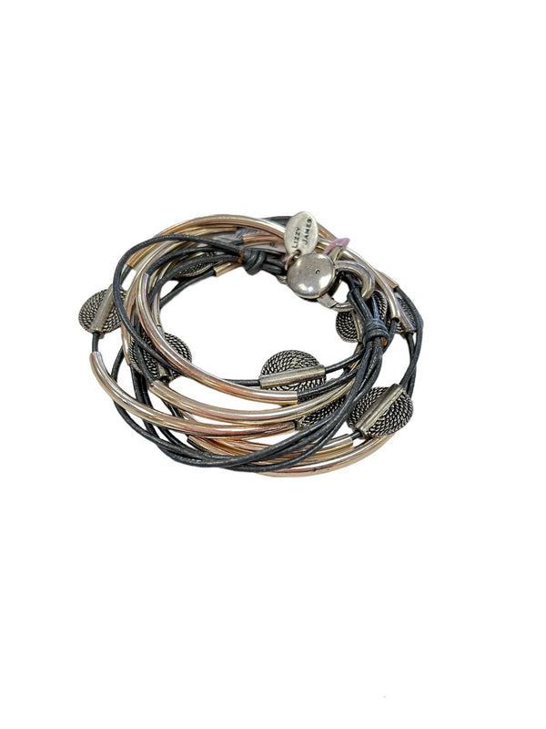 Mini Hammered Disc Wrap Bracelet/Necklace