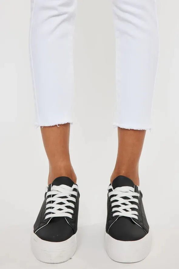 Ivy White KanCan Mid Rise Jeans - Heritage - Boutique.com