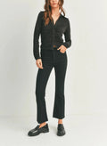 JBD Black Cropped Flair Jeans - Heritage - Boutique.com