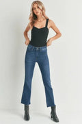 JBD Cropped Flare Dark Wash Jeans - Heritage - Boutique.com