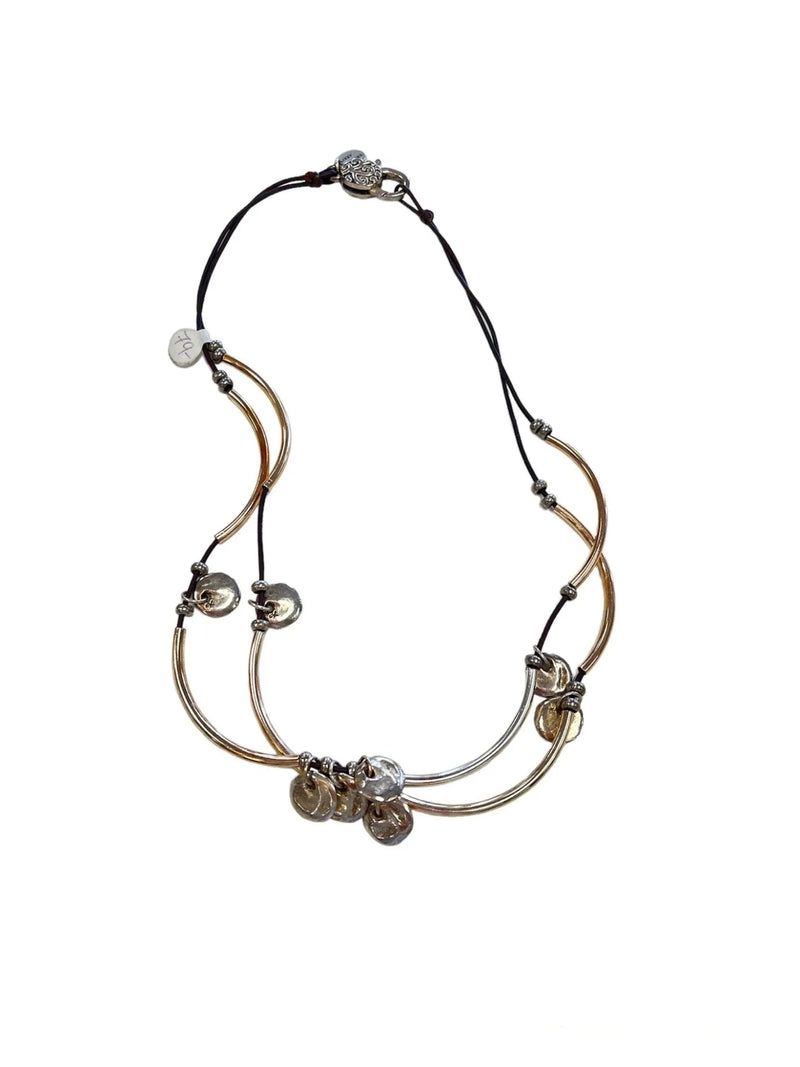 Journey Mini Metallic Wrap Bracelet/Necklace - Heritage-Boutique.com