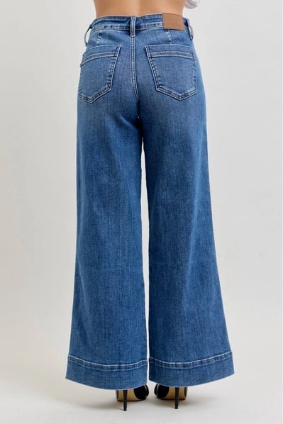 Judy Blue MR Petite Trouser Retro Wide - Heritage - Boutique.com