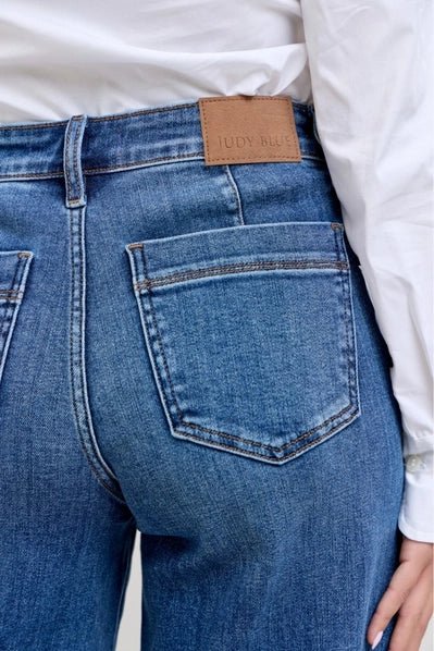 Judy Blue MR Petite Trouser Retro Wide - Heritage - Boutique.com