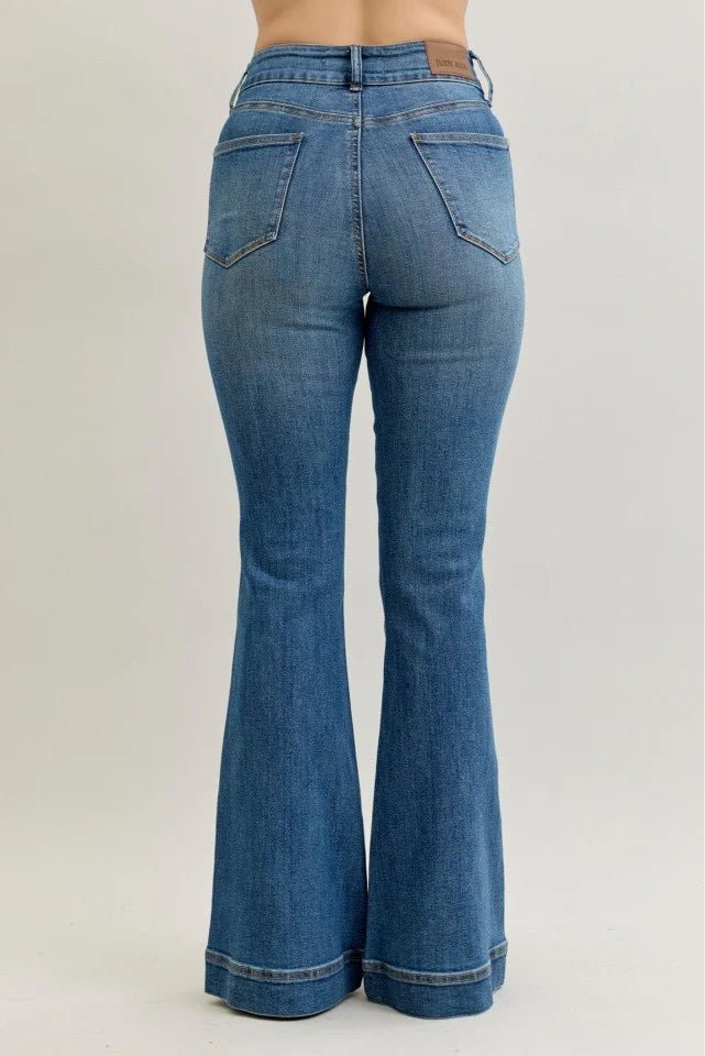 Judy Blue Petite Flare Tummy Control - Heritage - Boutique.com