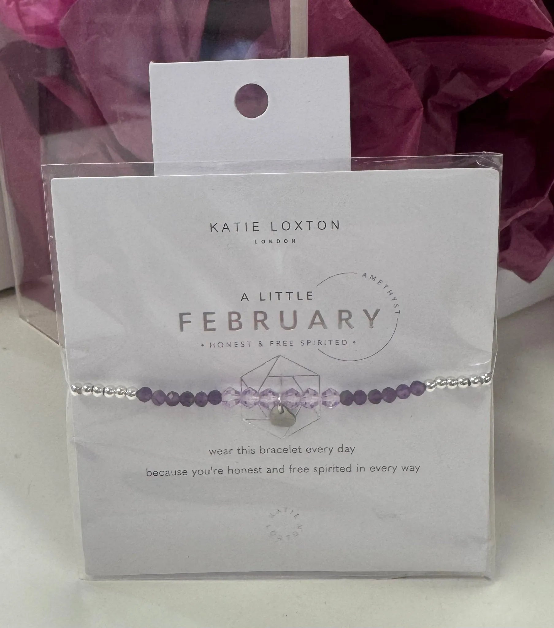 Katie Loxton A Little: February Birthstone Bracelet - Heritage - Boutique.com
