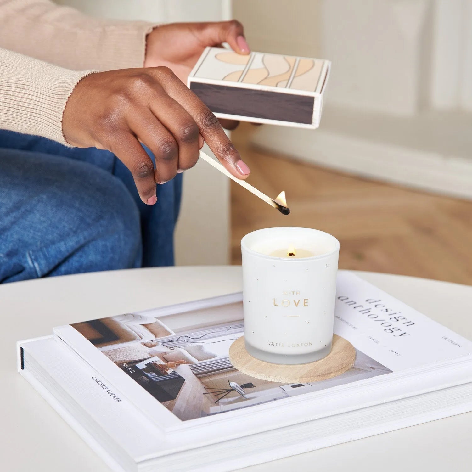 Katie Loxton Love Candle - Heritage - Boutique.com