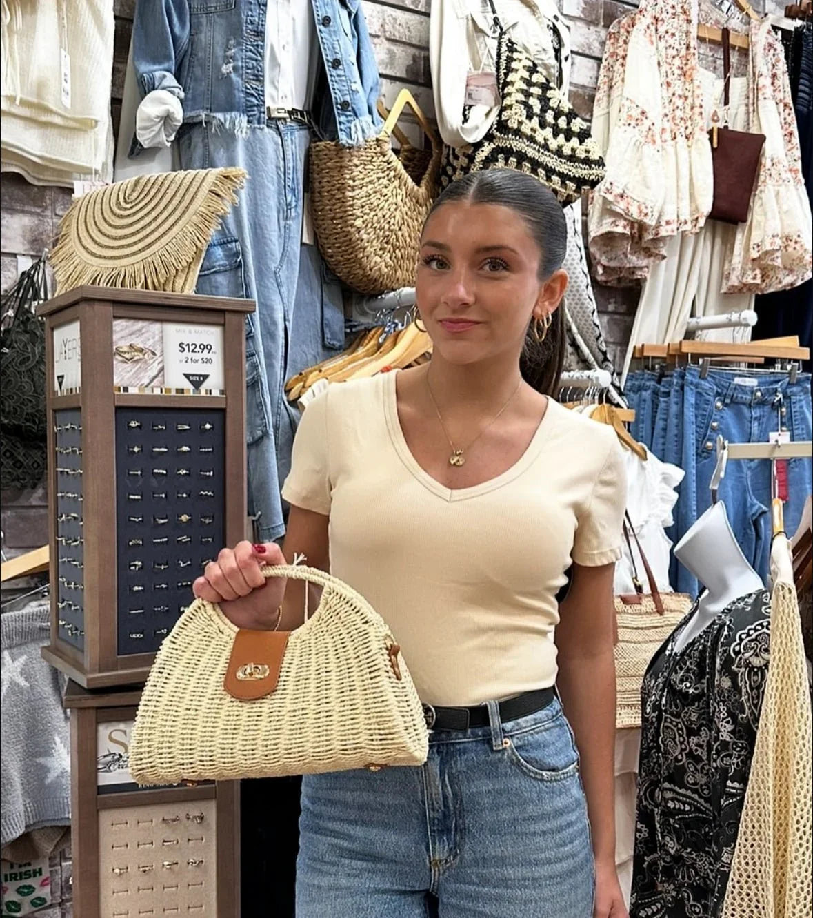 Klassy Bamboo V - Neck T-Shirt - Brami - Heritage - Boutique.com