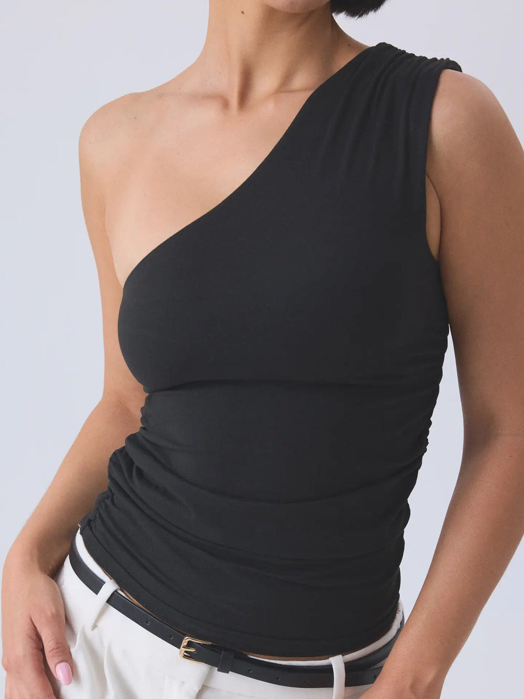 Klassy Ruched One Shoulder - Brami - Heritage-Boutique.com