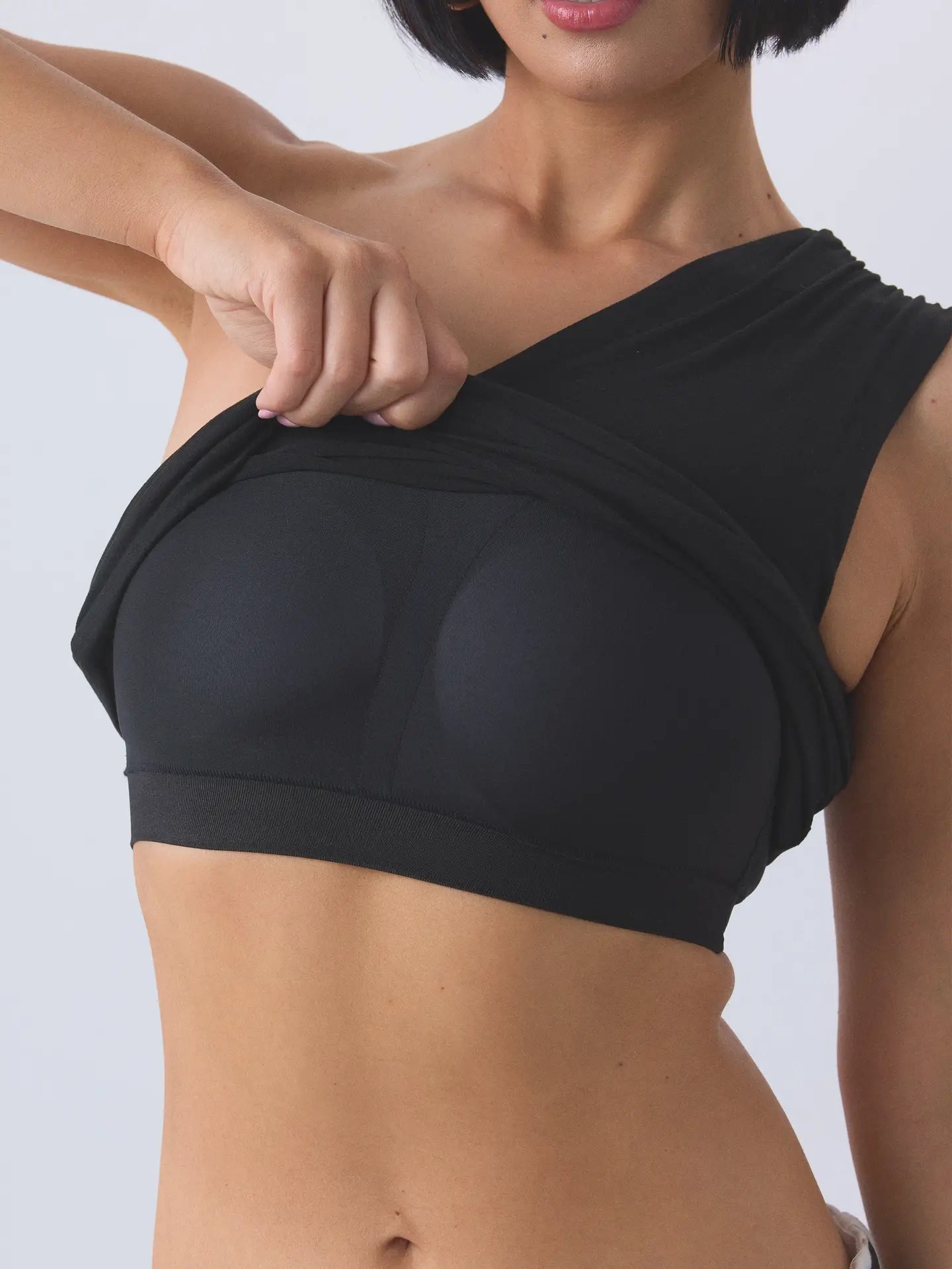 Klassy Ruched One Shoulder - Brami - Heritage-Boutique.com