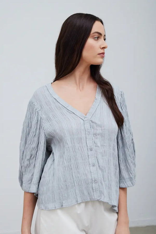 Knotted Sleeve Blouse