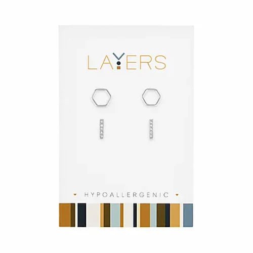 Layers Hypoallergenic Earrings - Heritage - Boutique.com