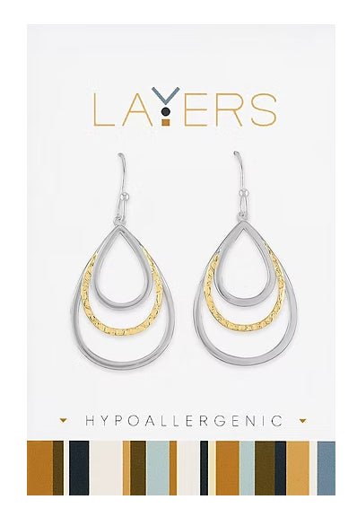 Layers Hypoallergenic Earrings - Heritage - Boutique.com
